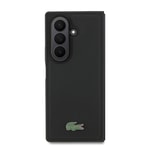 Galaxy Z Fold 7 Kılıf Lacoste Orjinal Lisanslı M-safe Şarj Özellikli Pike Desenli Arka Yüzey İkonik Timsah Metal Logolu Kapak
