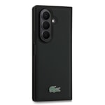 Galaxy Z Fold 7 Kılıf Lacoste Orjinal Lisanslı M-safe Şarj Özellikli Pike Desenli Arka Yüzey İkonik Timsah Metal Logolu Kapak