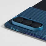 Galaxy Z Fold 7 Kılıf M-safe Şarj Özellikli Aramid Fiber Pitaka Tactile Woven Sunset-Moonrise Serisi Kapak