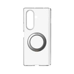 Galaxy Z Fold 7 Kılıf M-safe Şarj Özellikli Transparan Sert PC Wlons Pita Standlı Kapak