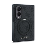 Galaxy Z Fold 8 Kılıf Guess Orjinal Lisanslı M-safe Şarj Özellikli 360 Derece Dönebilen Standlı PU Metal Logolu Kapak