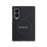 Galaxy Z Fold 8 Kılıf Guess Orjinal Lisanslı M-safe Şarj Özellikli Peony Sıcak Baskılı Klasik Yazı Logolu Saffiano Kapak