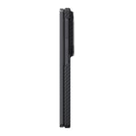 Galaxy Z Fold 8 Kılıf M-safe Şarj Özellikli 600D Aramid Karbon Fiber Pitaka Edge Serisi Black-Grey Twill Kapak