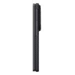 Galaxy Z Fold 8 Kılıf M-safe Şarj Özellikli 600D Aramid Karbon Fiber Pitaka Edge Serisi Black-Grey Twill Kapak