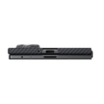 Galaxy Z Fold 8 Kılıf M-safe Şarj Özellikli 600D Aramid Karbon Fiber Pitaka Edge Serisi Black-Grey Twill Kapak