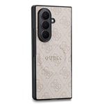 Galaxy Z Fold 8 Ultra Kılıf Guess Orjinal Lisanslı M-safe Şarj Özellikli 4G Desenli Yazı Logolu PU Deri Kapak