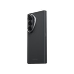 Galaxy Z Fold 8 Ultra Kılıf M-safe Şarj Özellikli 600D Aramid Karbon Fiber Menteşe Butonlu Pitaka Edge Serisi Black-Grey Twill Kapak