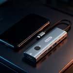 Go Des GD-6910 Type-C Bağlantılı 7in1 Hub Adaptör USB 5gbps/Hdmi/PD 3.0/3.5mm/4K Ultra HD
