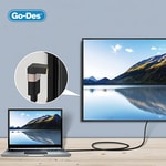 Go Des GD-CT082 HDTV HDMI Adaptör 8K HD 2.1 Versiyon Görüntü Aktarım Cihazı