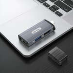 Go Des GD-CT085 Type-C Bağlantılı 4in1 HDTV Ses ve Video Adaptörü USB3.0/Hdmi/3.5mm/4K Ultra HD 60hz