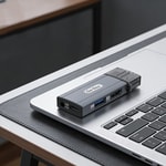 Go Des GD-CT085 Type-C Bağlantılı 4in1 HDTV Ses ve Video Adaptörü USB3.0/Hdmi/3.5mm/4K Ultra HD 60hz