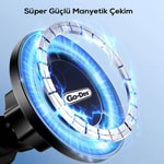Go Des GD-HD911 M-safe Magnetik Özellikli 360° Dönebilen Havalandırma ve Düz Zemin Telefon Tutucu