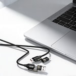 Go Des GD-UC831 4in1 PD Çoklu USB-A + Type-C to Type-C + Lightning Şarj ve Data Kablosu 65W 1.2M