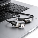 Go Des GD-UC831 4in1 PD Çoklu USB-A + Type-C to Type-C + Lightning Şarj ve Data Kablosu 65W 1.2M