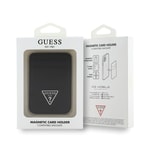 Guess Orjinal Lisanslı 2 Hazneli Üçgen Logolu Deri Magnetik Kartlık