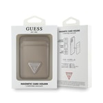 Guess Orjinal Lisanslı 2 Hazneli Üçgen Logolu Deri Magnetik Kartlık