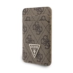 Guess Orjinal Lisanslı 2in1 Bilek Askı İpli 4G Desenli Metal Üçgen Logolu Magnetik Kartlık