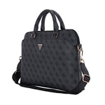 Guess Orjinal Lisanslı 4G Desenli Üçgen Logolu Omuz Askılı 15 inç Laptop Çantası