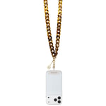 Guess Orjinal Lisanslı 4G Metal Logolu Büyük Zincirli Çapraz Vücut Telefon Askı Kayışı 120cm