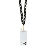 Guess Orjinal Lisanslı 4G Metal Logolu Büyük Zincirli Çapraz Vücut Telefon Askı Kayışı 120cm