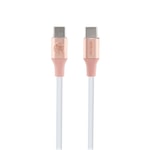Guess Orjinal Lisanslı 4G ve Yazı Logolu Aydınlatmalı Kablo Ucu Hızlı Şarj Özellikli Type-C To Type-C PD Kablo 3A 1.5m