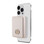 Guess Orjinal Lisanslı M-safe Şarj Özellikli Taşlı 4G Logolu Powerbank 3000mAh 5W