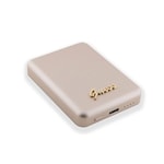 Guess Orjinal Lisanslı M-safe Şarj Özellikli Metal Yazı Logolu Powerbank 3000mAh 5W