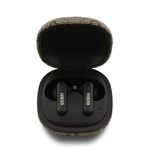 Guess Orjinal Lisanslı PU 4G Desenli Klasik Metal Yazı Logolu TWS Kulak İçi Bluetooth Kulaklık