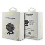 Guess Orjinal Lisanslı PU 4G Desenli Klasik Metal Yazı Logolu TWS Kulak İçi Bluetooth Kulaklık