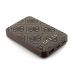 Guess Orjinal Lisanslı PU Deri 4G Desenli Metal Yazı Logolu Powerbank 5000mAh