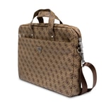 Guess Orjinal Lisanslı Sıcak Damgalı 4G Desenli Üçgen Logolu Omuz Askılı 15-16 inç Laptop Çantası