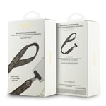 Guess Orjinal Lisanslı Taşlı 4G Metal Logolu Çapraz Vücut Telefon Askı Kayışı 150cm