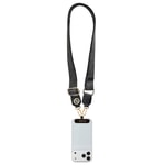 Guess Orjinal Lisanslı Taşlı 4G Metal Logolu Çapraz Vücut Telefon Askı Kayışı 150cm