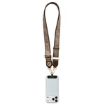 Guess Orjinal Lisanslı Taşlı 4G Metal Logolu Çapraz Vücut Telefon Askı Kayışı 150cm