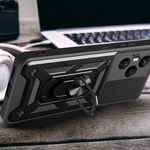 Honor 400 Pro Kılıf Magnetik Standlı Kamera Korumalı Zore Sürgülü Vega Kapak