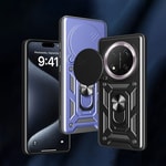 Honor X9C Kılıf Magnetik Standlı Kamera Korumalı Zore Sürgülü Vega Kapak