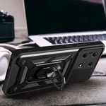 İnfinix Note 30 VIP Kılıf Magnetik Standlı Kamera Korumalı Zore Sürgülü Vega Kapak