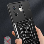 İnfinix Zero 30 4G Kılıf Magnetik Standlı Kamera Korumalı Zore Sürgülü Vega Kapak