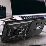 İnfinix Zero 30 4G Kılıf Magnetik Standlı Kamera Korumalı Zore Sürgülü Vega Kapak