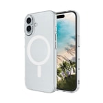 iPhone 16 Plus Kamera Korumalı M-Safe Şarj Özellikli Şeffaf Zore London Sert PC Kapak
