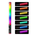 Jmary FM-128RGB OLED Ekran Göstergeli RGB Led Işıklı Su Geçirmez Aydınlatma Çubuğu