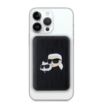 Karl Lagerfeld Orjinal Lisanslı M-safe Şarj Özellikli Led Işık Göstergeli Metal Logolu PU Deri Powerbank 5000mAh