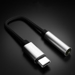 Lenyes AX105 Type-C to 3.5mm Aux Çevirici Örgülü Ses Adaptörü