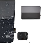 Lenyes LB503 Darbe Emici Su Geçirmez PU Cordura Kumaş 13-14 inç Laptop Çantası