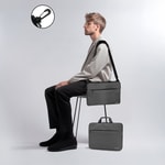 Lenyes LB509 Cleo Protect Pro Serisi Darbe Emici Su Geçirmez Polyester Kumaş 15.6 inç Laptop Çantası