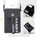 Lenyes LB582 Roamer Serisi Çok Amaçlı Su Geçirmez Polyester Kumaş Ayarlanabilir Omuz Askılı Çapraz Vücut Çantası