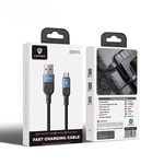 Lenyes LC514 USB-A to Type-C Hızlı Şarj Özellikli Örgülü Data ve Şarj Kablosu 15W 1M