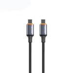 Lenyes LC528 Type-C to Type-C Hızlı Şarj Özellikli Örgülü Data ve Şarj Kablosu 60W 1M