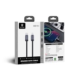 Lenyes LC537 Type-C to Lightning Hızlı Şarj Özellikli Örgülü Data ve Şarj Kablosu 27W 1M