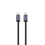 Lenyes LC537 Type-C to Type-C Hızlı Şarj Özellikli Örgülü Data ve Şarj Kablosu 60W 1M